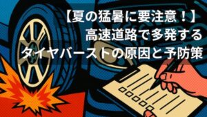【夏の猛暑に要注意！】高速道路で多発するタイヤバーストの原因と予防策