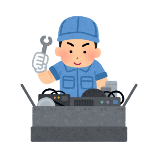 トラックの日常点検をする男性2