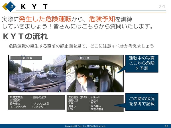 事故を減らすkyt やり方や資料作成の方法を大公開 トラックメイトのタイガー